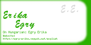 erika egry business card